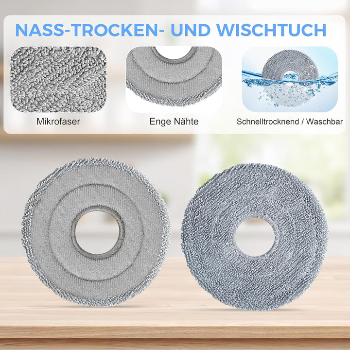 21 Stück Zubehörset für Roborock Qrevo Curv 2 Pro/Qrevo Curv 2 ProX/Saros 10R/Saros 20/Qrevo Edge 2