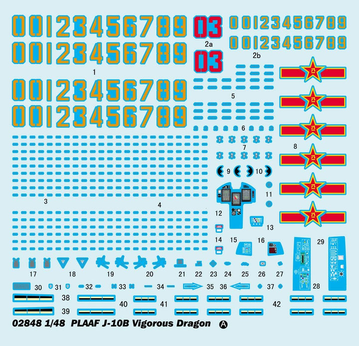 Trumpeter 02848 Modellbausatz PLAAF J-10B Vigorous Dragon
