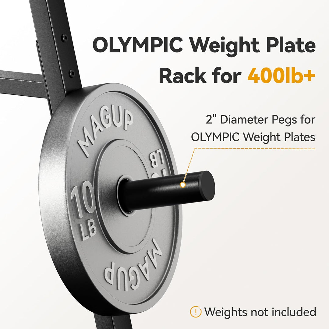 Hantelständer Hantelscheibenständer bis 180 kg, Robuste Hantelablage für Ø 50 mm Olympische Hantelsc