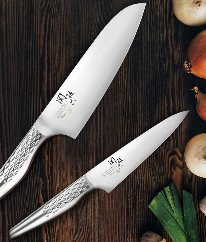 KAI Seki Magoroku Shoso Officemesser 12 cm mit Klingenschutz 01) Officemesser, 01) Officemesser 12cm
