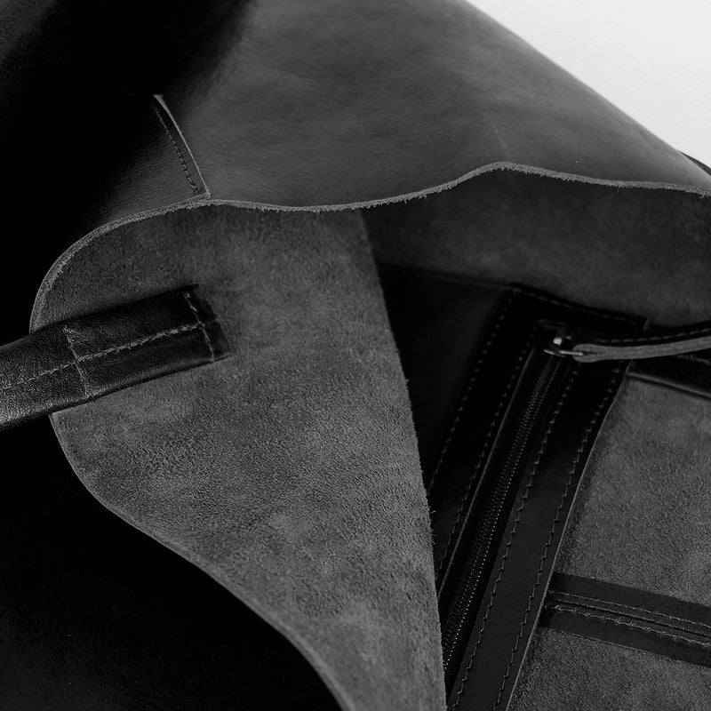 FEYNSINN BERLIN Handtasche mit langen Henkeln AURI aus Anilin-Leder I Henkeltasche XL gross für Dame