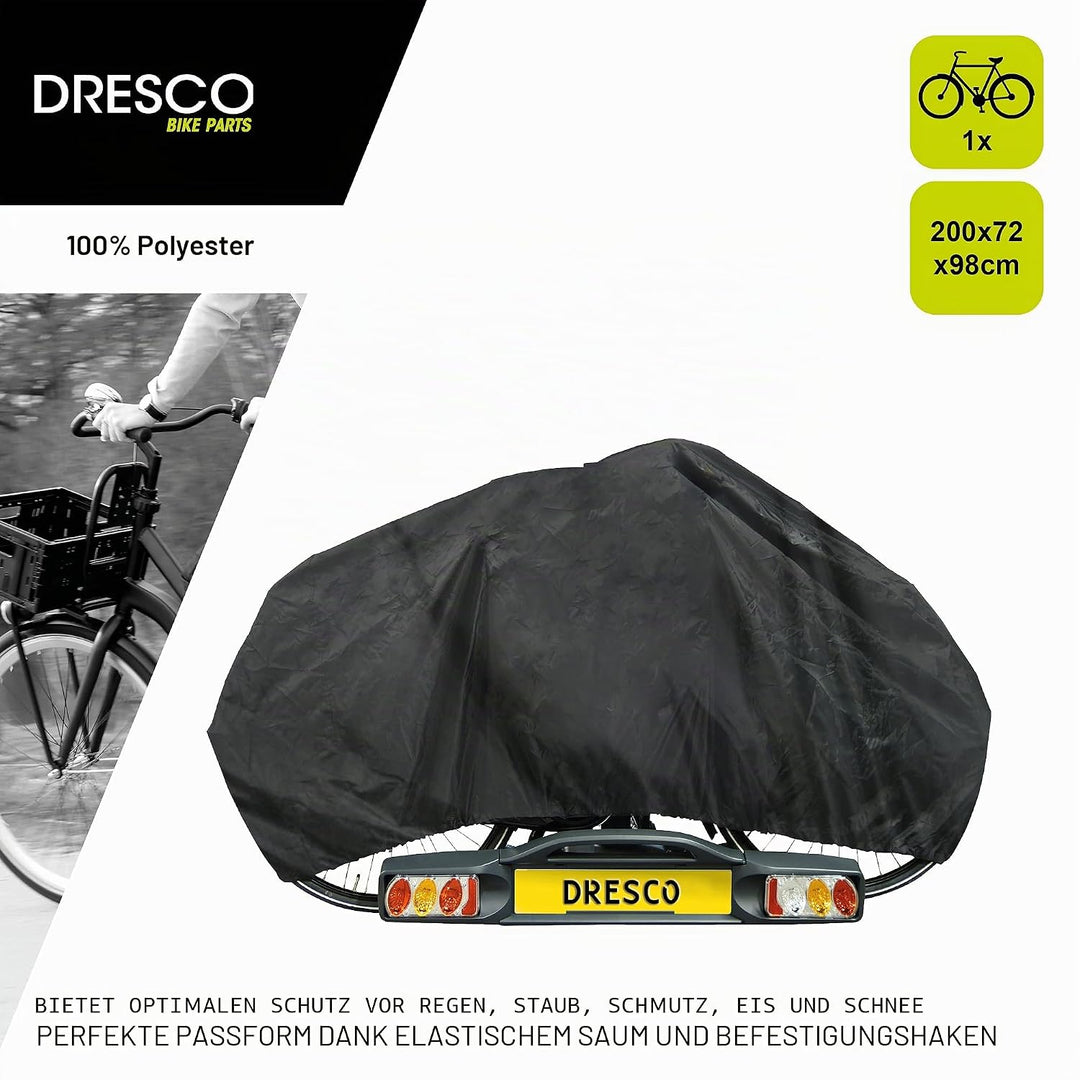 Dresco Fahrradabdeckplane für 1 Fahrrad 200 x 72 x 98 cm, 200 x 72 x 98 cm