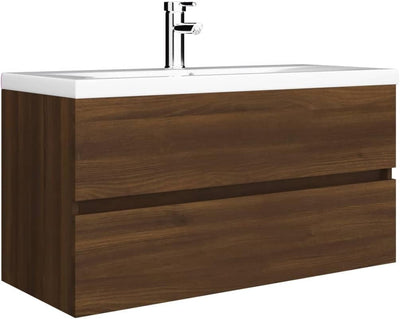 homiuse 90x38.5x45 cm Waschbeckenschrank mit Schublade Badezimmerschrank Badezimmer Möbel Waschbecke