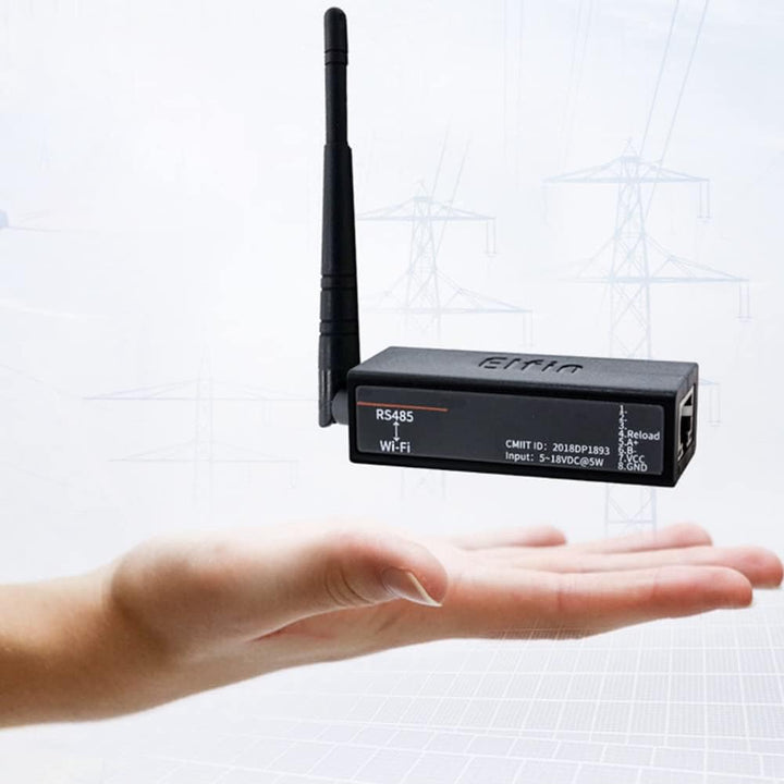 Jevina RS485 to WiFi Converter -EW11A-0 Modbus Protocol Data Transfer via WiFi, Supports 802.11bgn
