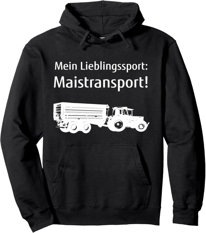 Mais häckseln Landwirt Bauer Landwirtschaft Maistransport Pullover Hoodie