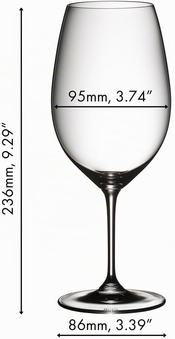 RIEDEL 6416/30 - Rotweinglas Vinum - Syrah/Shiraz - 2 Stck. 2 Stück (1er Pack), 2 Stück (1er Pack)