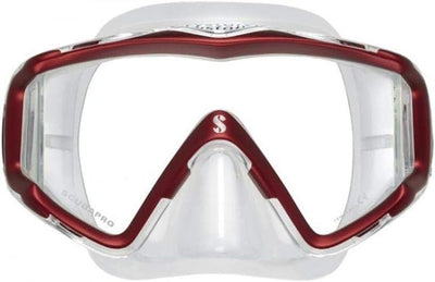 Scubapro Crystal Vu Tauch Maske Transparent, Rot, Transparent, Rot