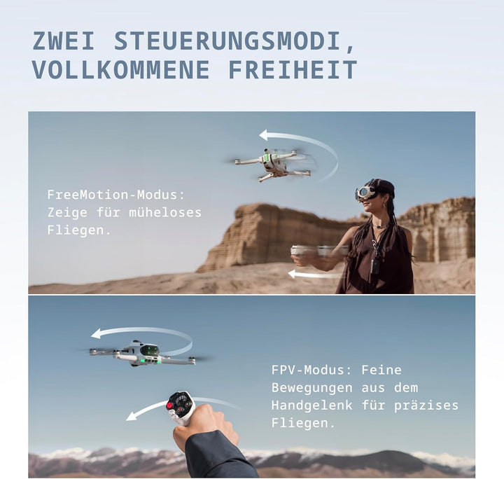 Antigravity A1 Explorer-Bundle (3 Akkus) – 8K 360°-Drohne für immersives Fliegen, Point-to-Fly-Steue