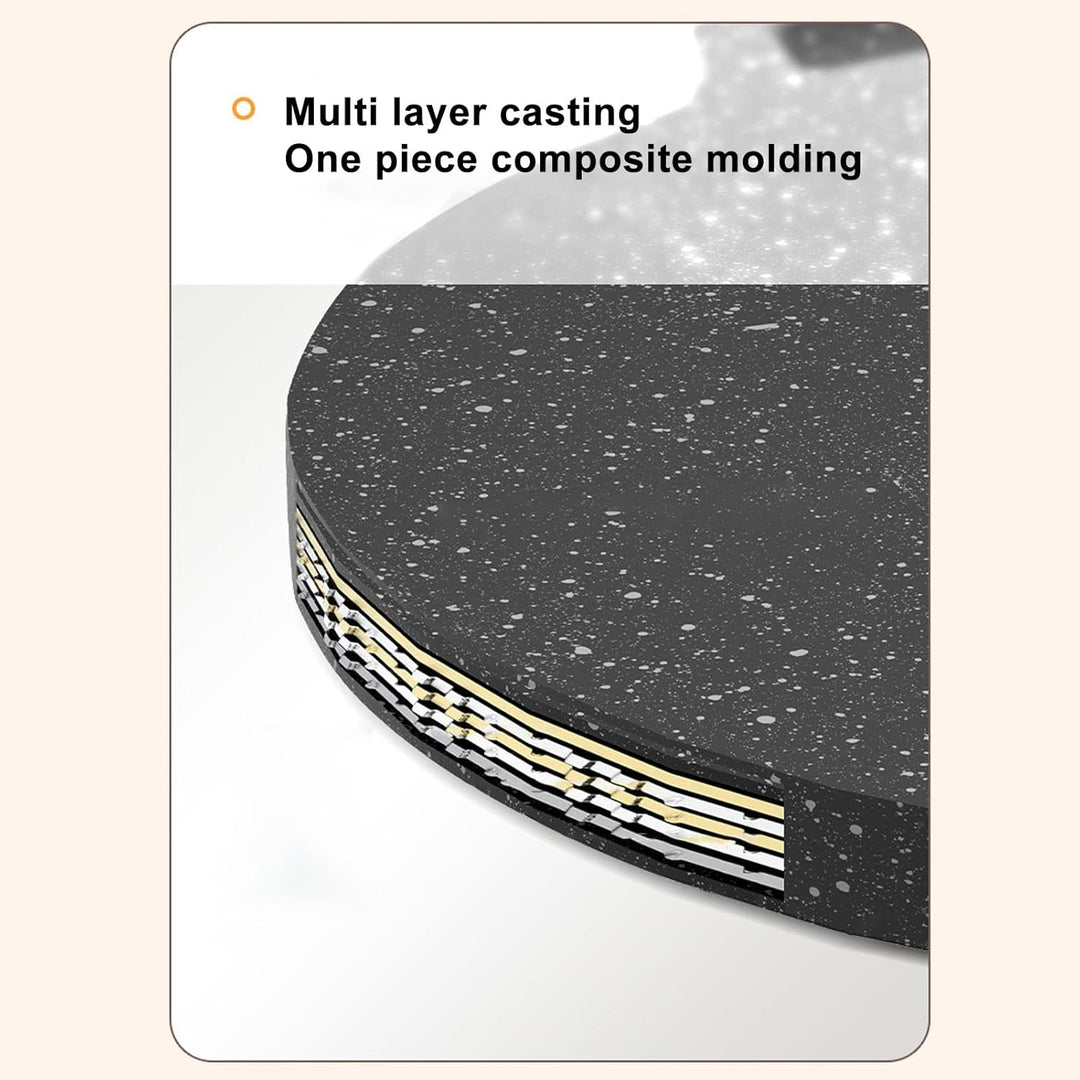BBQ-Platte,Korean BBQ Grill Pan,Round koreanischer BBQ-Grill Antihaft-Rundbratpfanne,Comales Para To