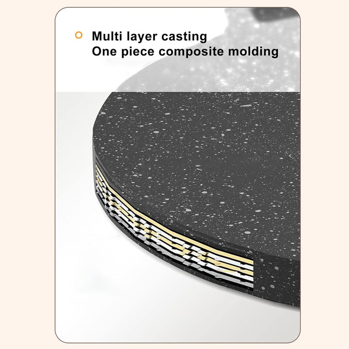 BBQ-Platte,Korean BBQ Grill Pan,Round koreanischer BBQ-Grill Antihaft-Rundbratpfanne,Comales Para To