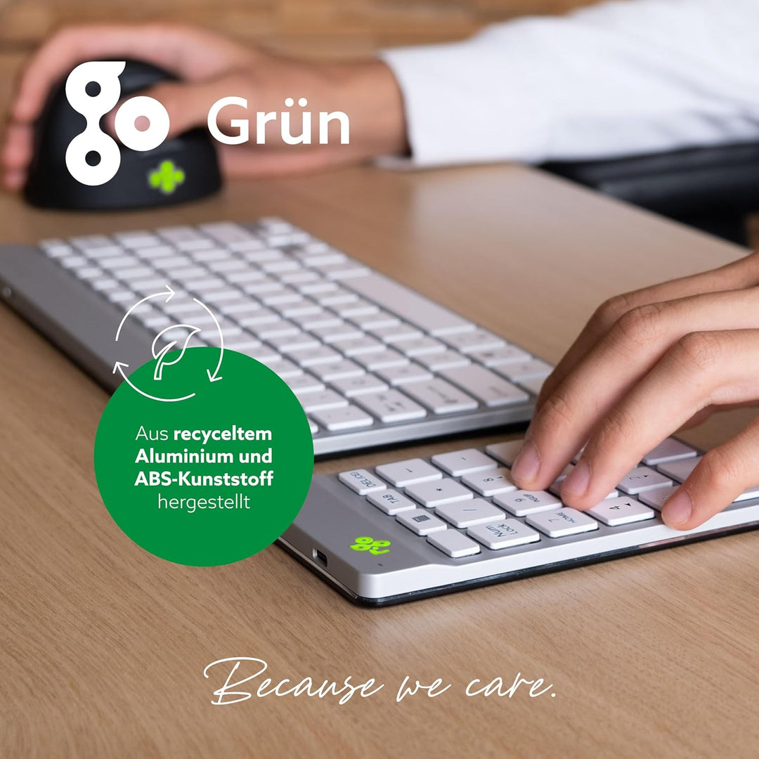 R-Go Numpad Break, Mit Anti-RSI-Software, Bluetooth kabellos Ziffernblock, Numerische Tastatur für C