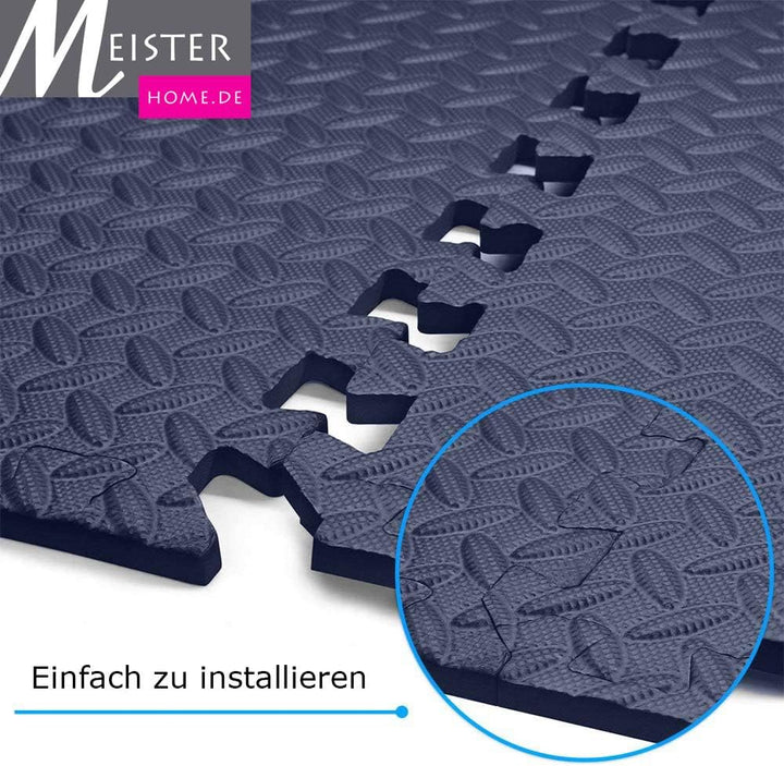 Meisterhome 60x60x1cm Schutzmatten Set Puzzlematte Bodenschutz Matte - Puzzle Bodenschutzmatten Unte