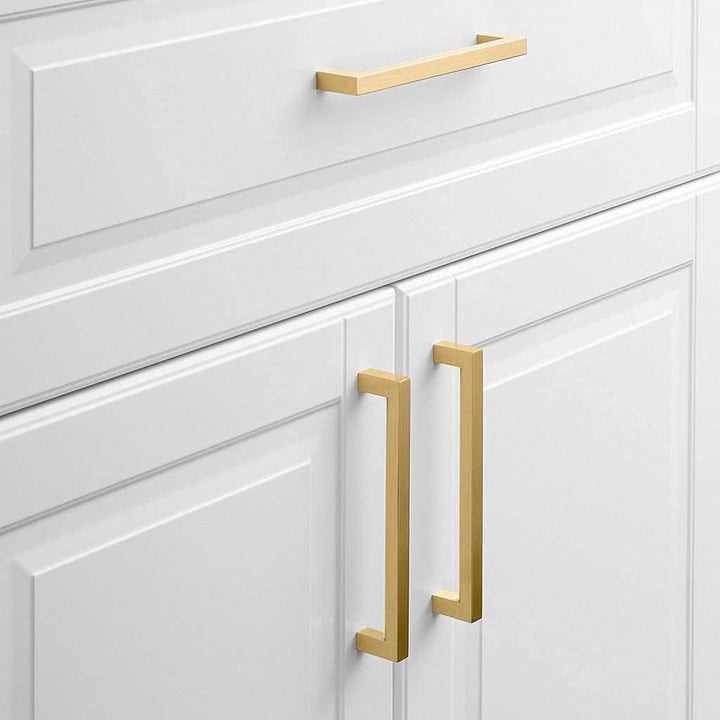 Goldenwarm Griffe Messing-Schrank mit Schubladen aus lsj12gd mit Quadrat-für Möbel, Schrank Hole Cen