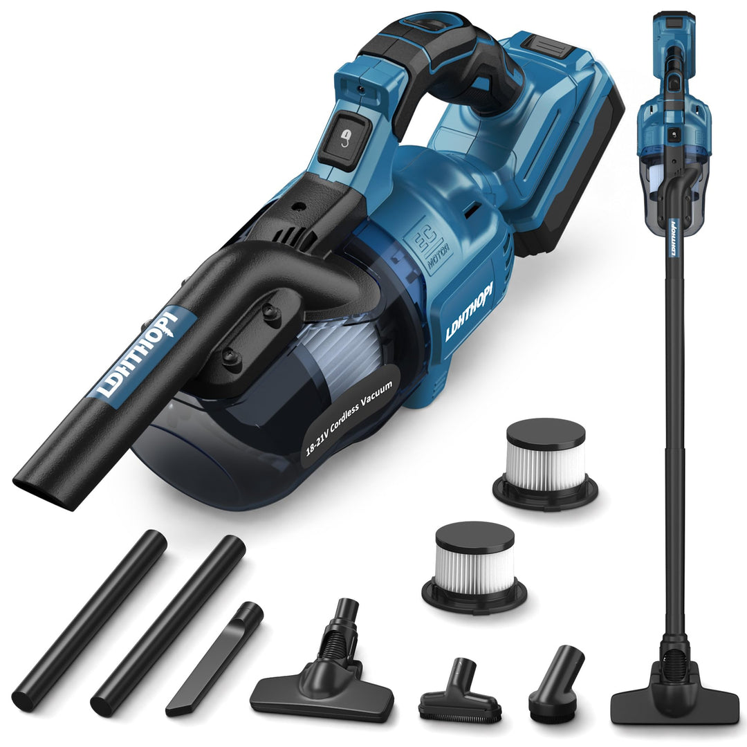 LDHTHOPI Akku Staubsauger für Makita 18V,20000 Pa Starke Saugleistung,1,28 kg Leichter Staubsauger m