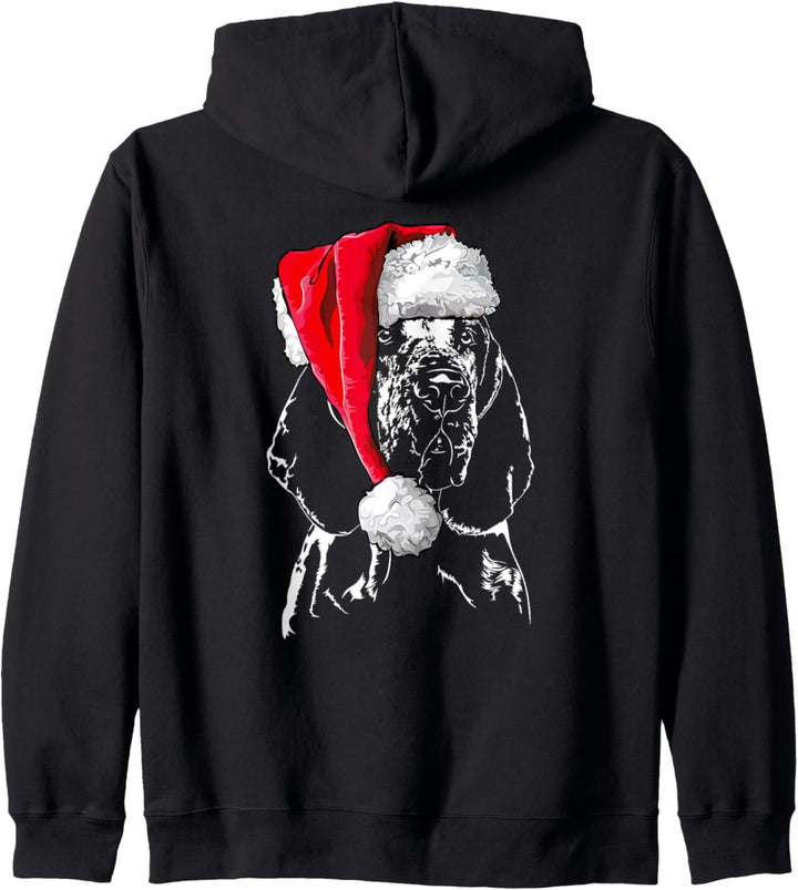 Lustiger Bracco Italiano Weihnachtsmann Weihnachten Hunde Kapuzenjacke