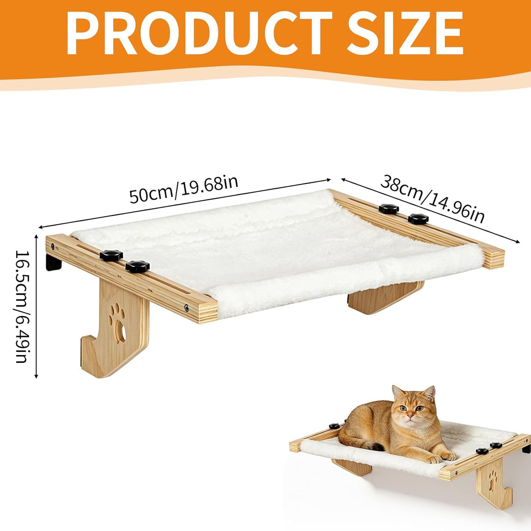 Heizungsliege Hängende Katzenhängematte, Katzen Fensterliege Holz Katzenbett Hängen Balkon Katzenbet