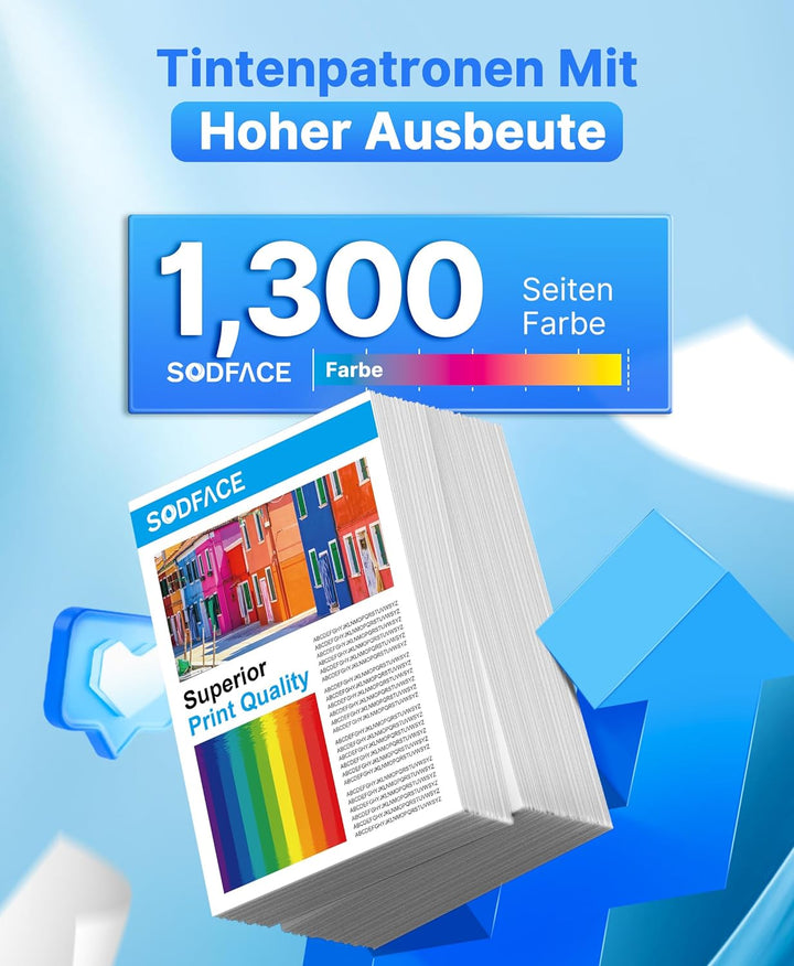 SODFACE 203A Kompatibel für HP 203X 203A Toner Set für Color Laserjet Pro MFP M281fdw M281fdn M280nw