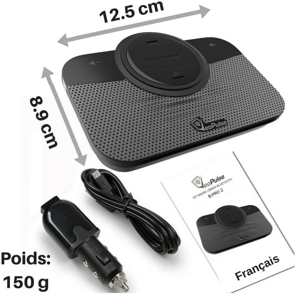 Freisprecheinrichtung Bluetooth Freisprechanlage VeoPulse B-PRO 2 mit Licht und automatischem Anschl