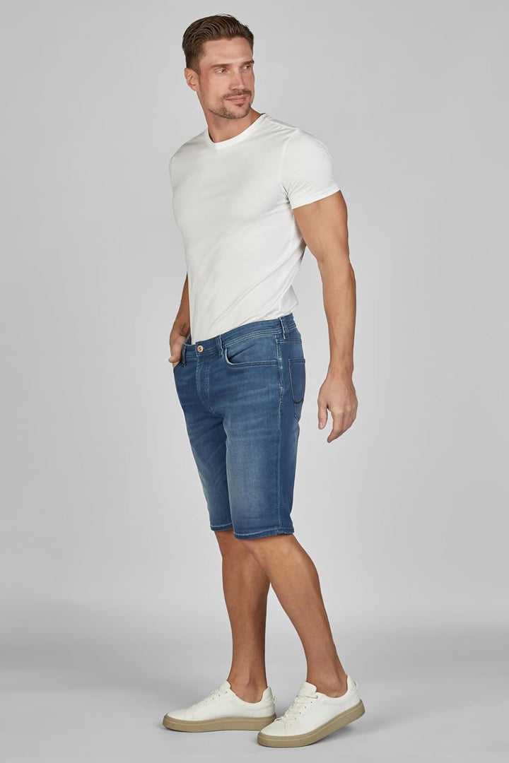 Hattric Herren 5-Pocket-Shorts Jogg-Denim Mid Blue 29W, 29W