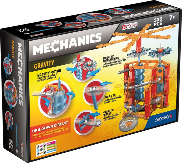 Geomag 00776 Gravity Konstruktionsspielzeug, Mehrfarbig 330 Stück, 330 Stück