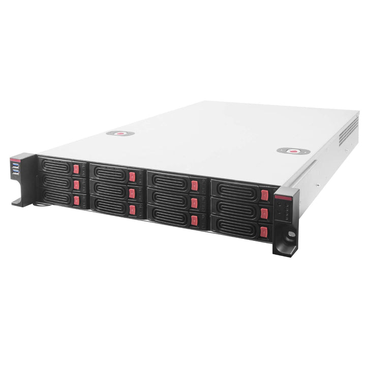 SilverStone Technology SST-RM22-312 - 2HE-Rackmount-Speichergehäuse mit 12 Schächten für 2,5-Zoll-/3
