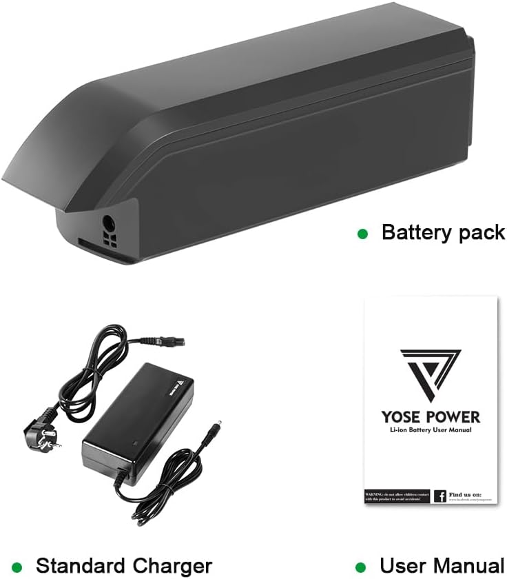 YOSE POWER Ebike Akku 48V 11.6Ah/14Ah SF-06S Batterie JCEB480-11.6 für 48V 250W / 350W /800W Motor p