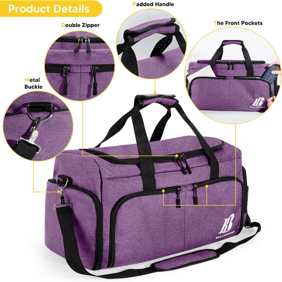 Sporttasche Reisetasche für Damen und Herren Trainingstasche Gym Bag mit Schuhfach und Nassfach Duff