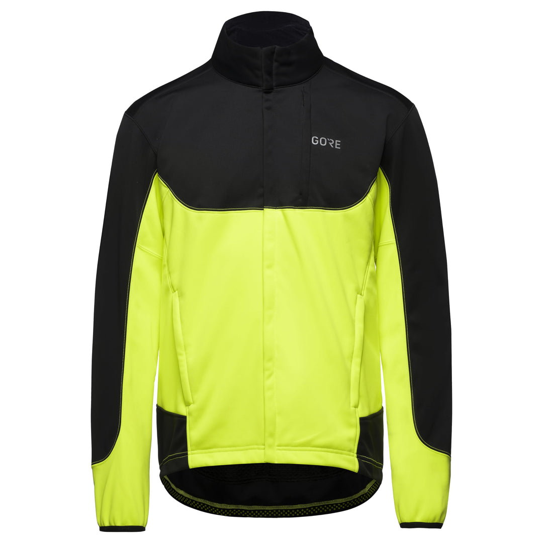 GORE WEAR Herren C5 Gws Thermo Trail Jacke Jacke S Black/Neon Yellow, S Black/Neon Yellow