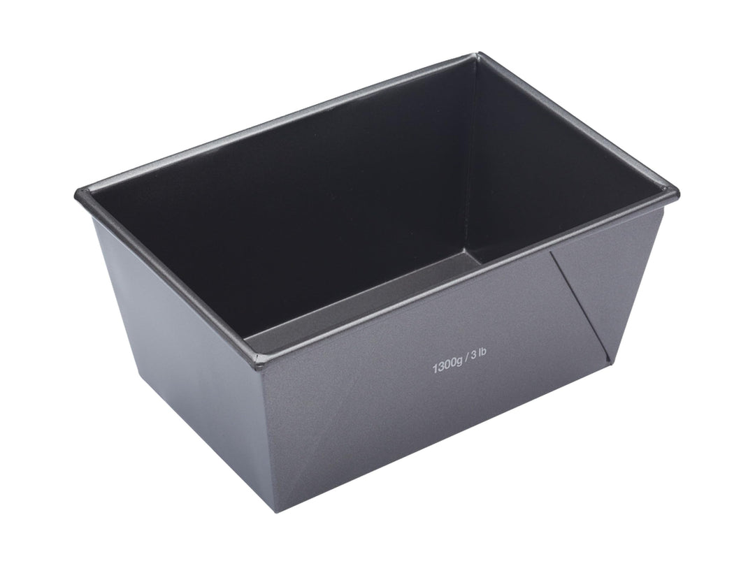 MasterClass 3lb Kastenform, Antihaftbeschichtung, doppelseitig, Schwarz 3 lb (21.5 x 13 cm/8.5 x 5 i