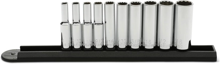 GearWrench Steckschlüsselsatz, SAE - 80309D, 12-teilig, 1/4-Zoll-Antrieb, 10-teilig 1/4" Drive 10 St