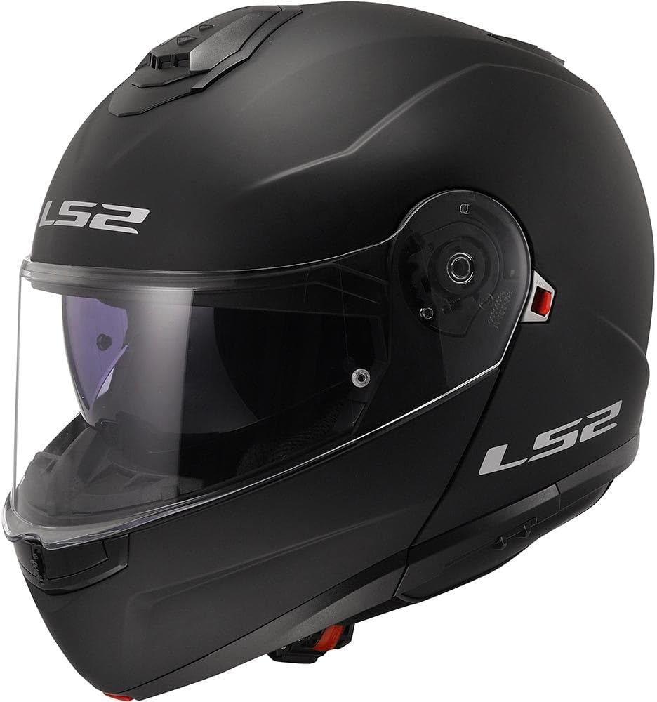 LS2, klapphelme motorrad STROBE II matt black, XXL matt black XXL, matt black XXL