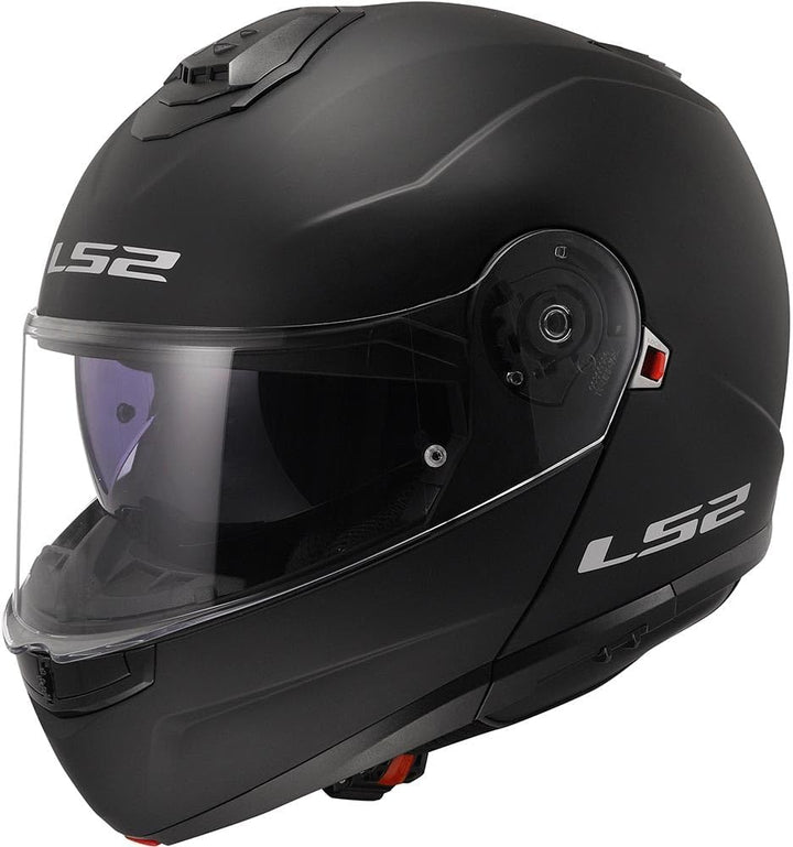 LS2, klapphelme motorrad STROBE II matt black, XXL matt black XXL, matt black XXL