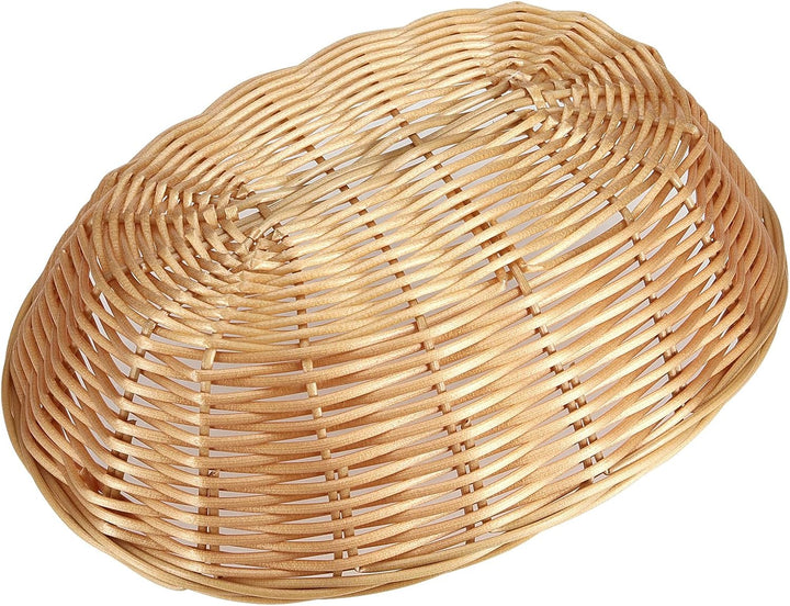FUNSUEI 18er Set Brotkorb Oval Kunststoff, Brötchenkorb Brotkörbchen aus Plastik, 23 x 15 x 6,5cm Br
