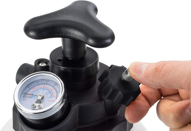 ViGOR Bremsentlüfter Satz V4411 |Betriebsdruck: max 1,4 bar, Manometer-Bereich: 0 - 2 bar, 3 Liter T