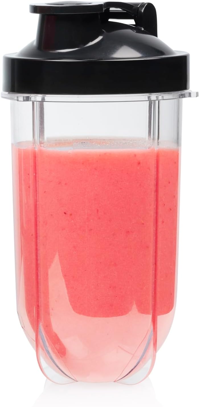 Tristar Smoothie Maker, 350 W Motor, 0,5 L Trinkflasche, 3 Becher mit Deckeln, Spülmaschinengeeignet