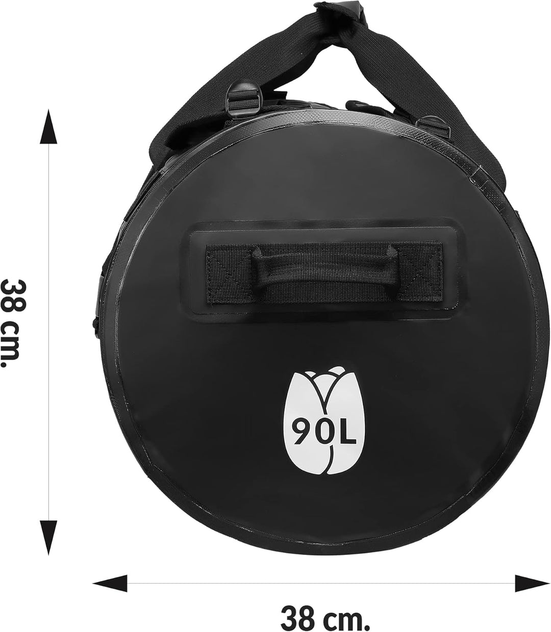 gross 90L Duffel Bag - wasserdichte Sporttasche Duffel Bag für Herren. Sie können diesen Seesack als