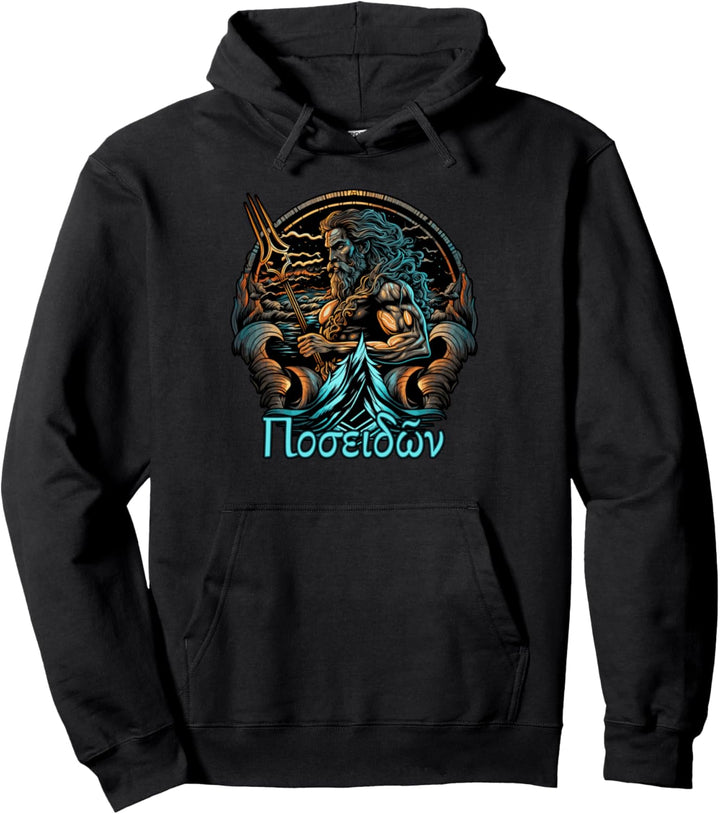 Poseidon Griechische Mythologie Gott Antike Griechenland Pullover Hoodie