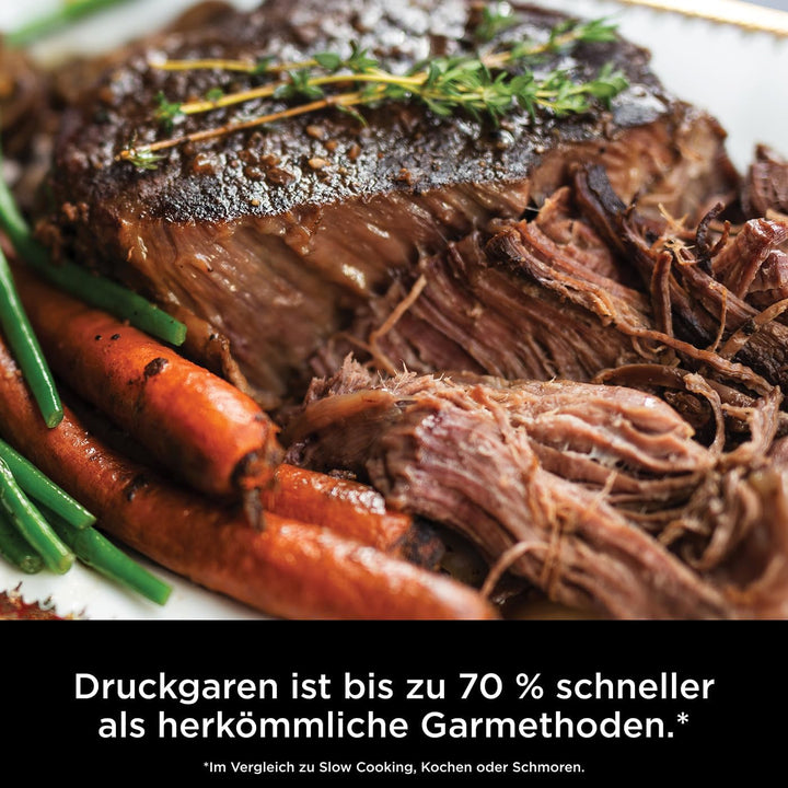 Ninja Foodi 11-in-1 SmartLid-Heissluftfritteuse [OL550EU], 3 Modi, 11 Garfunktionen, 6 Liter, bis zu