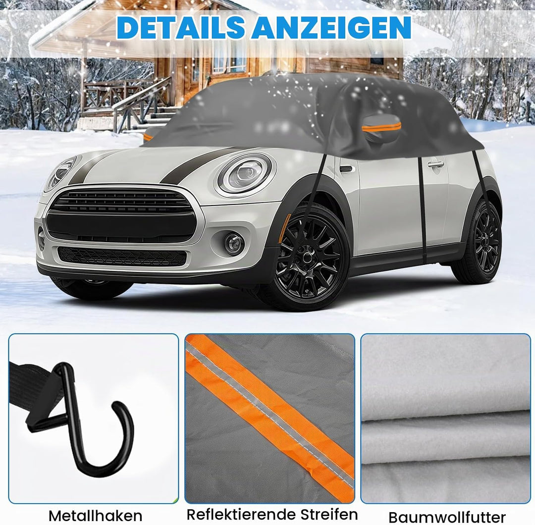 Autoabdeckung Wasserdicht Ersatz für Mini Cooper 3 Door 2000-2025, Sonnenfest Hälfte Autoabdeckung,