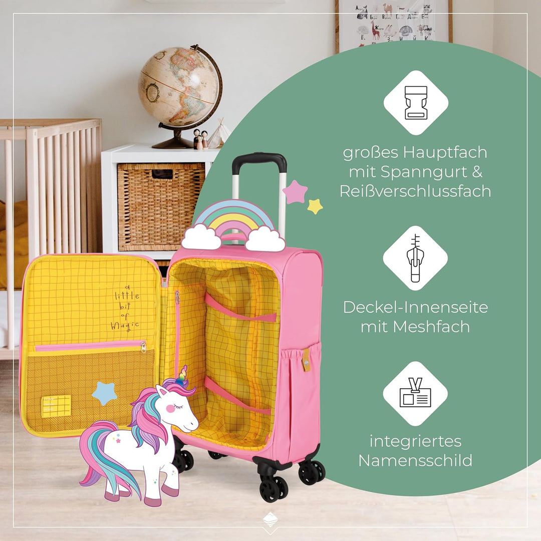 Travelite Kinderkoffer mit 4 Rollen für Mini-Weltentdecker, Handgepäck Kindertrolley MINIMOVER aus r