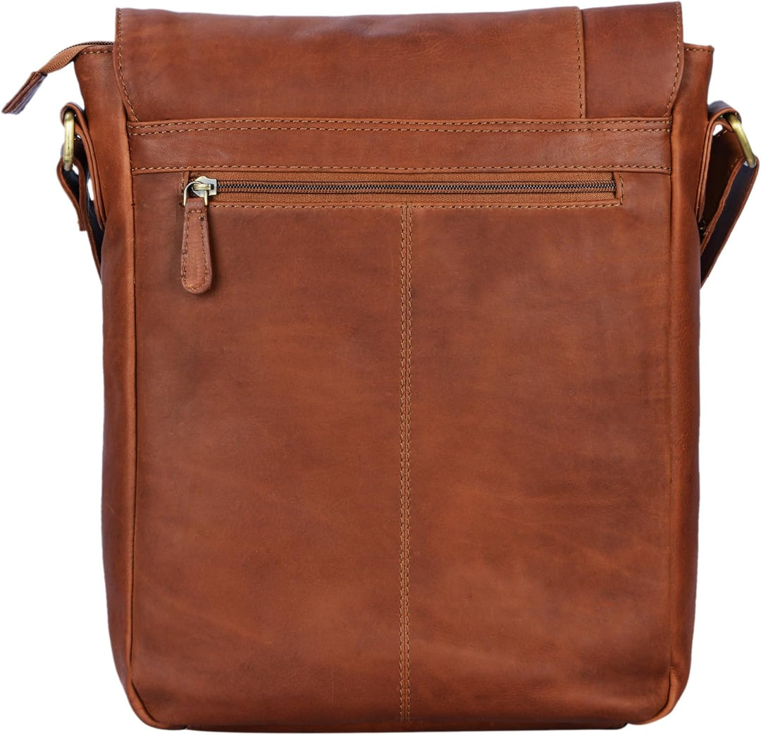 STILORD 'Paul' Umhängetasche Herren Leder Hochformat Messenger Bag im Vintage Design Ledertasche für