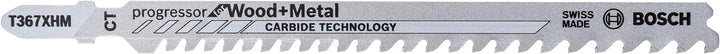 Bosch Accessories 3tlg. Stichsägeblatt T 367 XHM Progressor for Wood and Metal (für Holz und Metall,