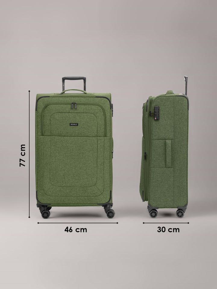REDOLZ Weichschalen Koffer für Damen &amp; Herren | Leichter Trolley 77 cm mit 4 Doppelrollen &amp; TSA-Schl