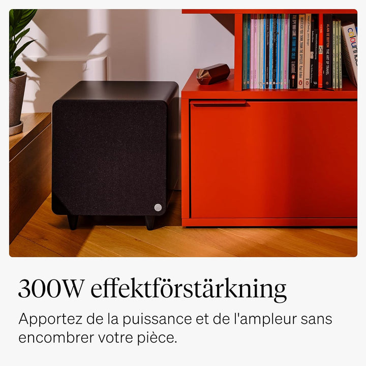 Cambridge Audio MSX SUB 300 - Aktiver Subwoofer 300W Leistungsstarker HiFi Bass Lautsprecher mit Dop