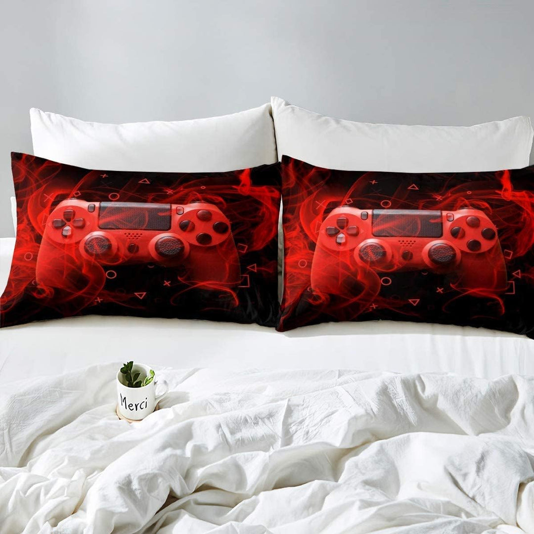 Tbrand Kinder Gamepad Bettwäsche Set 135x200cm Gamer Schlafzimmer Dekor für Jungen Mädchen Videospie