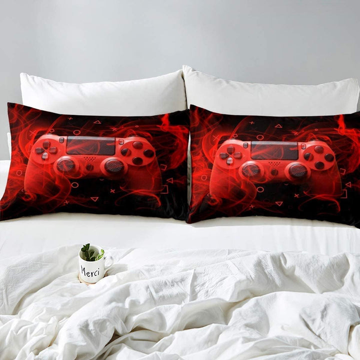 Tbrand Kinder Gamepad Bettwäsche Set 135x200cm Gamer Schlafzimmer Dekor für Jungen Mädchen Videospie