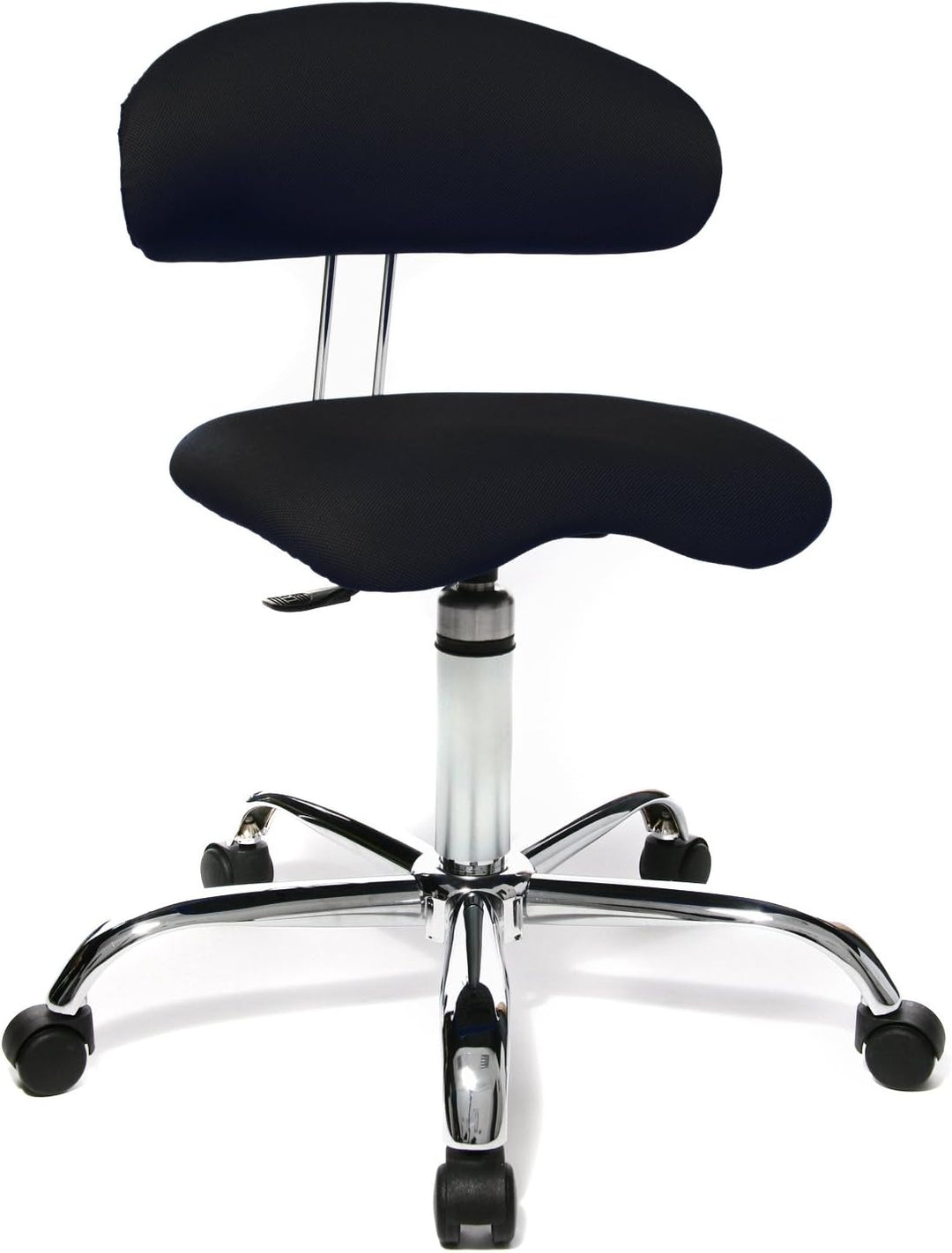 Topstar Sitness 40, Fitnesshocker, Arbeitshocker, Rollhocker mit Rückenunterstützung, 3-Dimensional