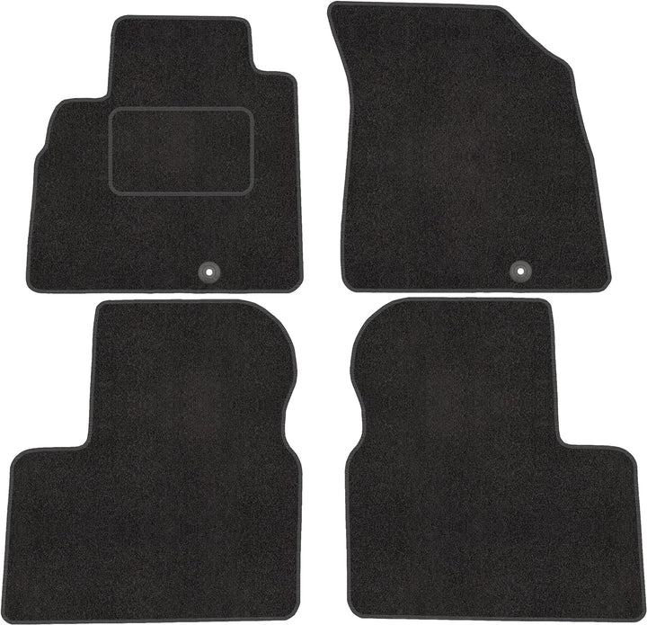 Velour Fussmatten Satz für Nissan Micra K13 (2010-) - Premium Qualität - 4-teilig - Passgenau