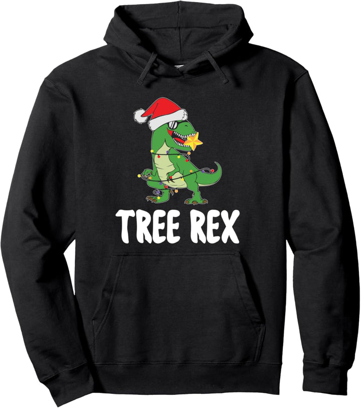 Tree Rex Weihnachten Roaring Tyrannosaurus Rawring Xmas Pullover Hoodie