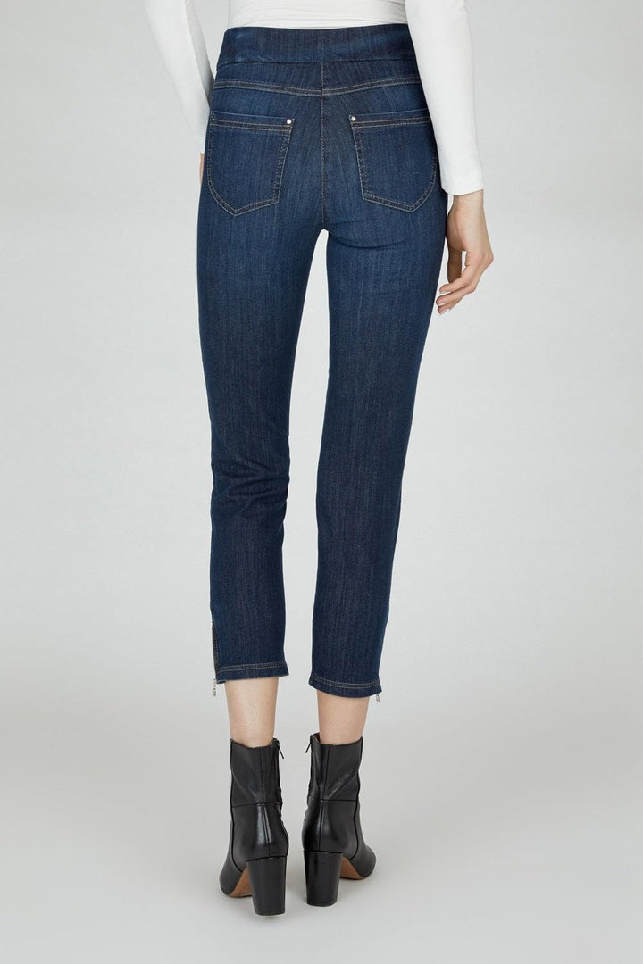 Style NENA09 - 7/8 Damen Jeans straight - Jeanshose Damen high waist - Stretch Jeans Hose mit Gesäss